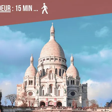 Le Velours - T2 Duplex Calme - Quartier Montmartre Lamarck Apartment